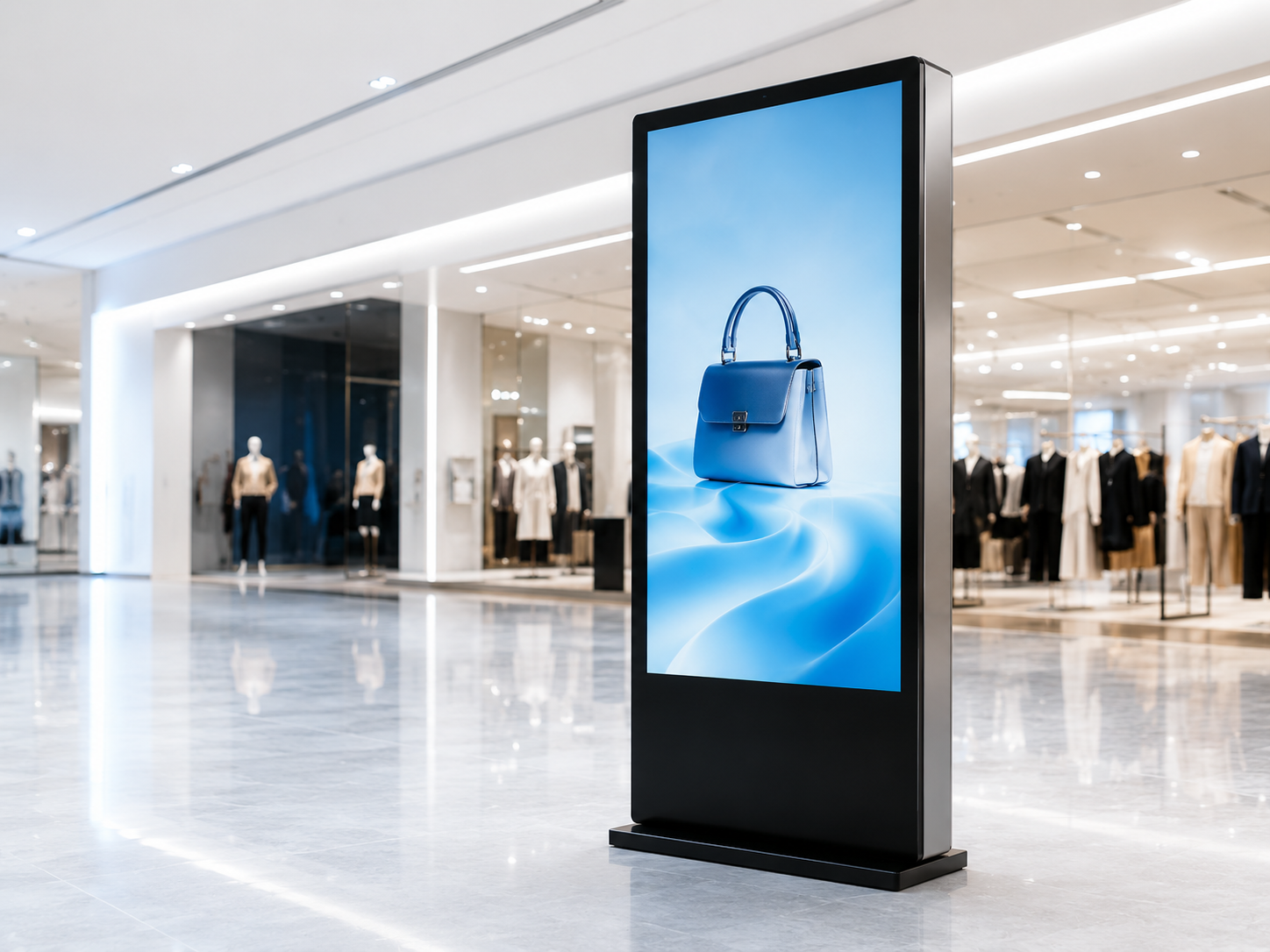 INDORCE digital signage display in a retail environment